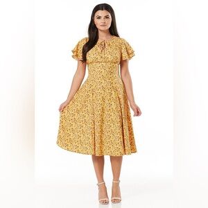 NWT Timeless London Sunita Floral Tea Dress - Small / 6